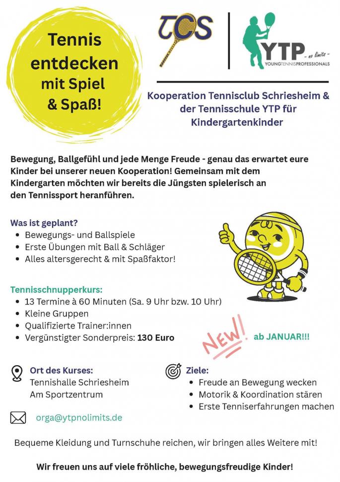 Tennis entdecken Jan 2026